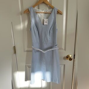 NWT J. Crew Factory Seersucker a-line dress. Size 4.
